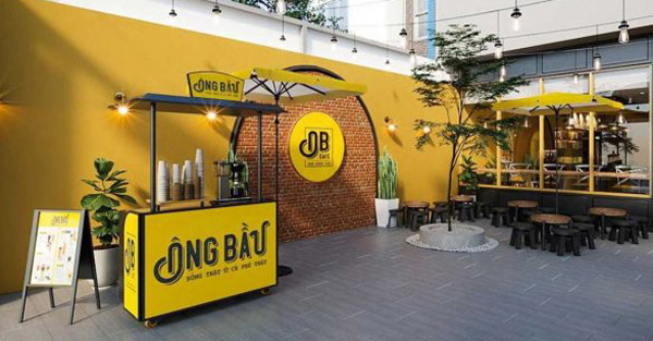 Nhượng quyền Ông Bầu Coffee mô hình Quầy bar di động