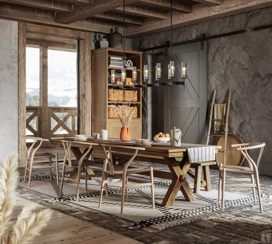 Phong cách rustic cổ điển