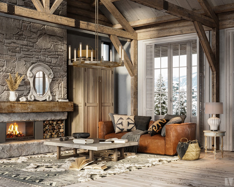 Vải là vật liệu được sử dụng nhiều trong phong cách thiết kế Rustic