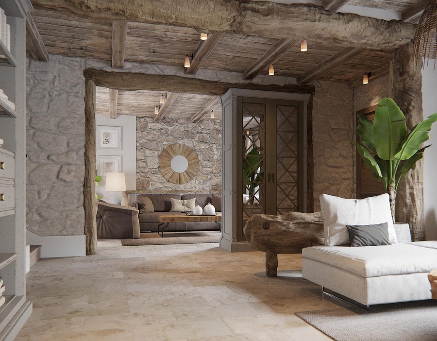 Vật liệu chính trong phong cách Rustic